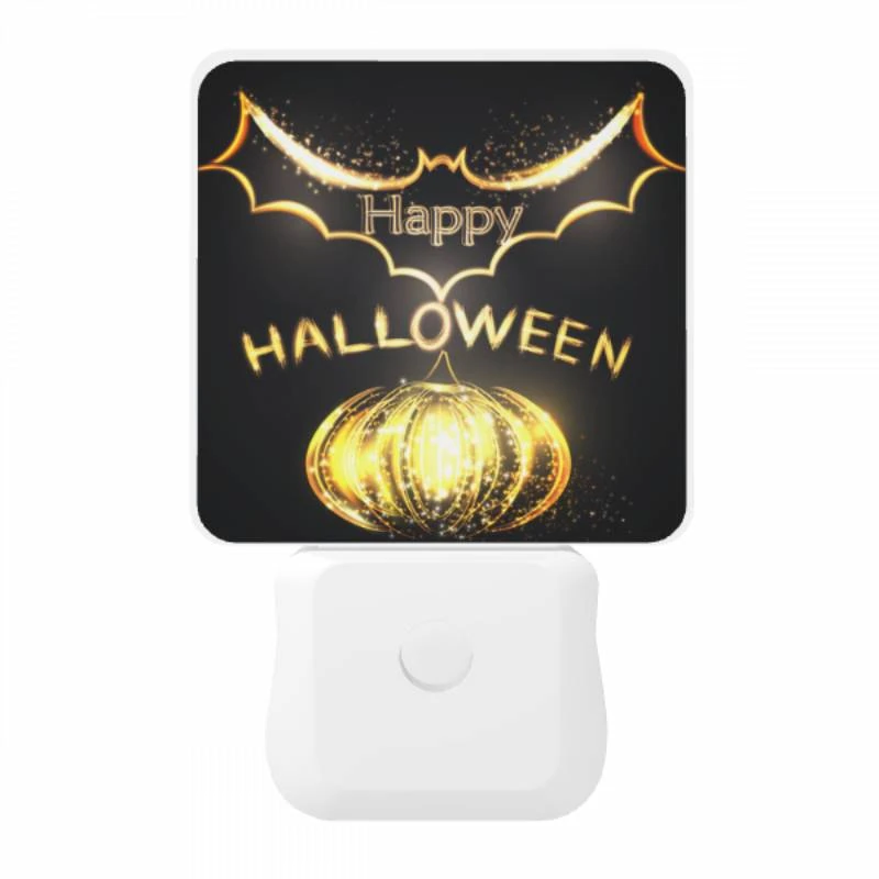 Night Light, A happy Halloween sign with a pumpkin and bats. Night Light, A Happy Halloween Sign With A Pumpkin And Bats. -Pattern Diy Shop 0e12af5e956086b55b858267200a8c22ae58afe6