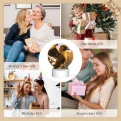 Round Acrylic Night Light, A Bird With A Yellow Body And Brown Wings Is Perched On A Branch. 7 Round Acrylic Night Light, A Bird With A Yellow Body And Brown Wings Is Perched On A Branch. -Pattern Diy Shop 0e5017d03d3a63776827e84422565f9293a79581