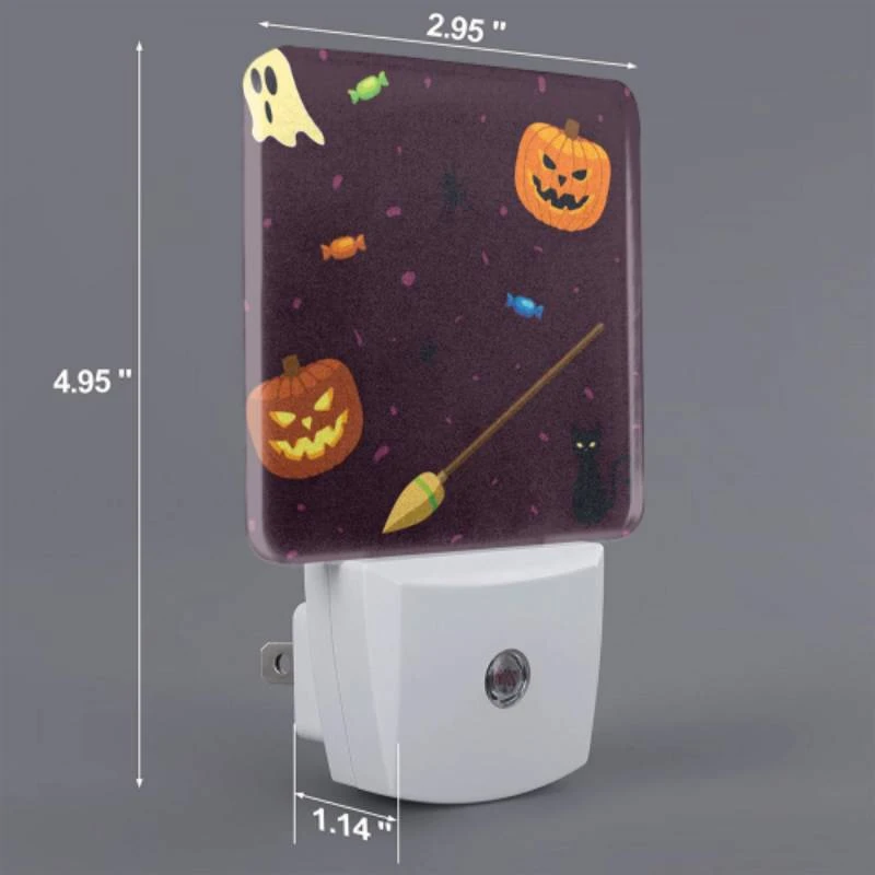 Night Light, A black cat is next to a broom and a pumpkin. Night Light, A Black Cat Is Next To A Broom And A Pumpkin. -Pattern Diy Shop 0f141a14dbfddc91079f5fbde917188048ea7885