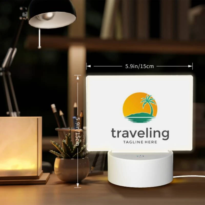 Rectangular Acrylic Night Light, A logo for a traveling company. Rectangular Acrylic Night Light, A Logo For A Traveling Company. -Pattern Diy Shop 154216f6e862331abeec3b0ecaa534005556d4df