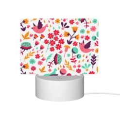 Rectangular Acrylic Night Light, A Colorful Bird With A Flower In Its Mouth. 9 Rectangular Acrylic Night Light, A Colorful Bird With A Flower In Its Mouth. -Pattern Diy Shop 17307545606790d55f4b8b5b982b1ae95f58923a