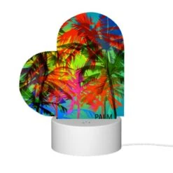 Love Acrylic Night Light, A Colorful Image Of Palm Trees With A Logo That Reads "Palm Beach." 9 Love Acrylic Night Light, A Colorful Image Of Palm Trees With A Logo That Reads "Palm Beach." -Pattern Diy Shop 1ac02417a6ae2f015b072ae1a727370536e21010