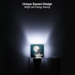 Night Light, A House With A Moon In The Background And The Words Halloween Written Below It. -Pattern Diy Shop 1d10a50dfbf70b7adf5a20a495c81c47165b8032