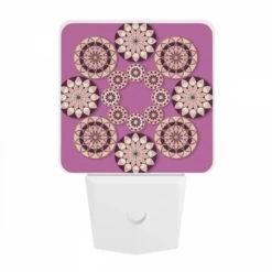 Night Light, A Collection Of Circles With Different Designs On A Purple Background. 7 Night Light, A Collection Of Circles With Different Designs On A Purple Background. -Pattern Diy Shop 1dcfb0c6a04d59fc58a31d5feaf6b4541559dd19