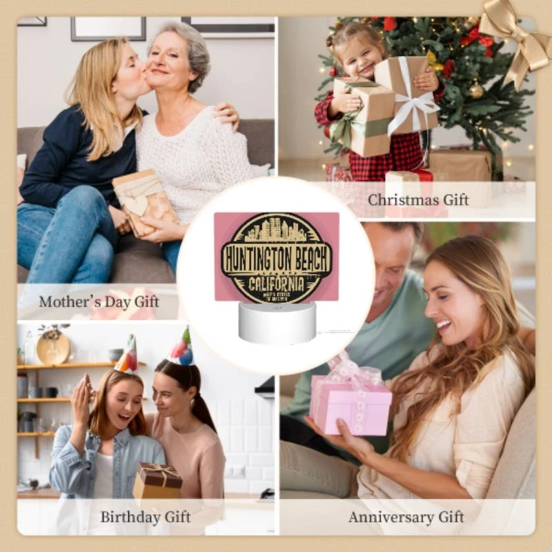 Rectangular Acrylic Night Light, A sign for Huntington Beach Rectangular Acrylic Night Light, A Sign For Huntington Beach -Pattern Diy Shop 2552b5e99fd1c88e61a8096adbd397614e3f88b7