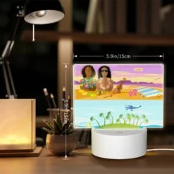 Rectangular Acrylic Night Light, A Colorful Advertisement For Hawaiian Islands. -Pattern Diy Shop 26ee6fcdb31ee5750e42deac53264711809270f7