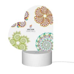 Love Acrylic Night Light, Four Different Colored Geometric Patterns. -Pattern Diy Shop 286a9c60e7daa44562b16ae4534b4b78901ae9e9