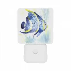 Night Light Set Of 2, A Blue And Yellow Fish With A Black Tail. -Pattern Diy Shop 2bd74b099dd62b795e4fd2258849fec38ae5e1d9
