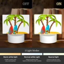 Rectangular Acrylic Night Light, Three Colorful Surfboards Are Placed On A Sandy Beach. -Pattern Diy Shop 2c6077a67f2da3b07f211437147cac8bf1be4d53