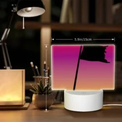 Rectangular Acrylic Night Light, A Black Flag Is Flying In The Wind. -Pattern Diy Shop 2ebd77d1a40cdbe8b2e02391258bdb07fde09e7e