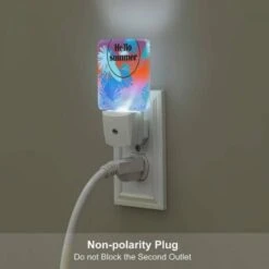 Night Light Set Of 2, A Blue And White Circle With The Word "hello" Written In It. -Pattern Diy Shop 2ed090fada34237f2f4db26e66c2b6817e8a9805