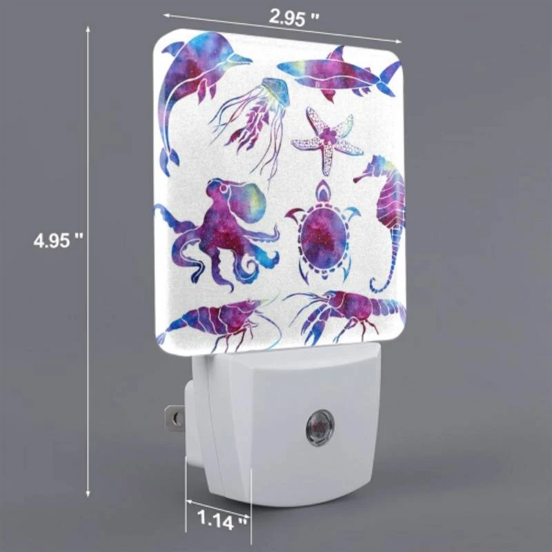 Night Light Set of 2, A collection of sea creatures Night Light Set Of 2, A Collection Of Sea Creatures -Pattern Diy Shop 32c2e4001fff20faebc533bb5e0237cf3d6d1e0a