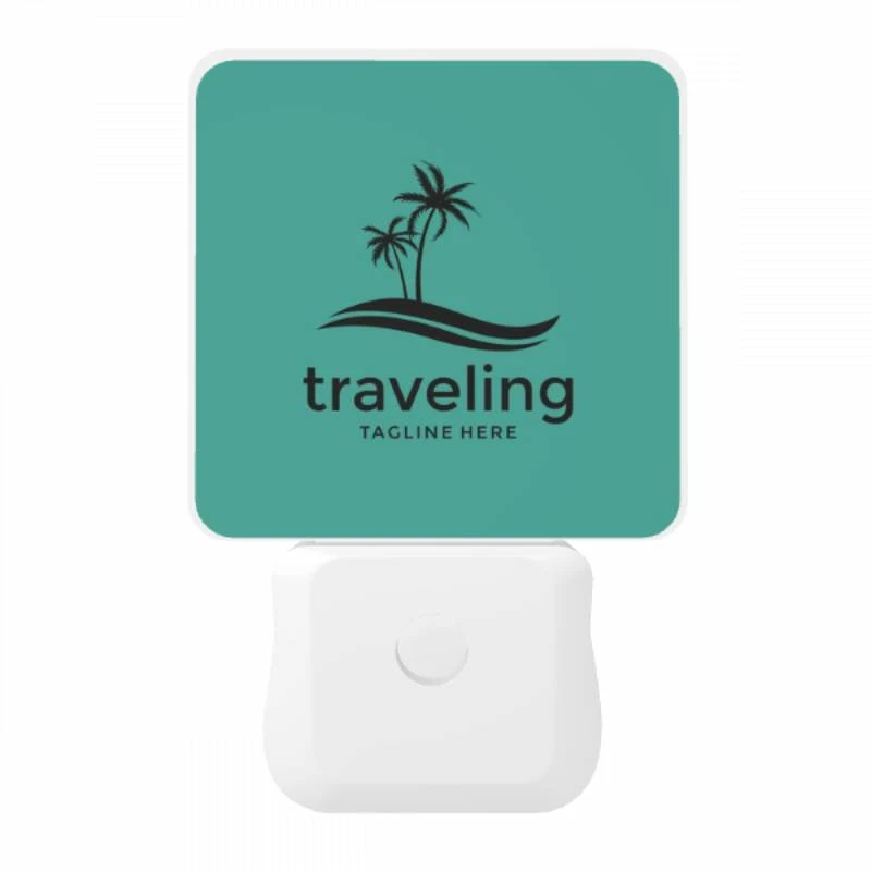 Night Light, A logo for traveling with a palm tree in the background. Night Light, A Logo For Traveling With A Palm Tree In The Background. -Pattern Diy Shop 32ccda8fe7f2a5557eeccfa056b96692cc056d55