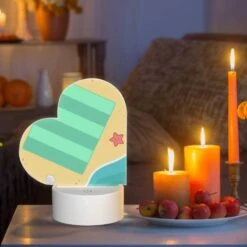 Love Acrylic Night Light, A Cartoon Beach Scene With A Striped Beach Towel 6 Love Acrylic Night Light, A Cartoon Beach Scene With A Striped Beach Towel -Pattern Diy Shop 3381abb584cff19cc9d3c277fcd49001eb626402
