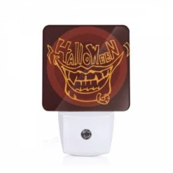 Night Light, A Smiling Face With A Mouth Full Of Teeth And A Tongue Sticking Out.