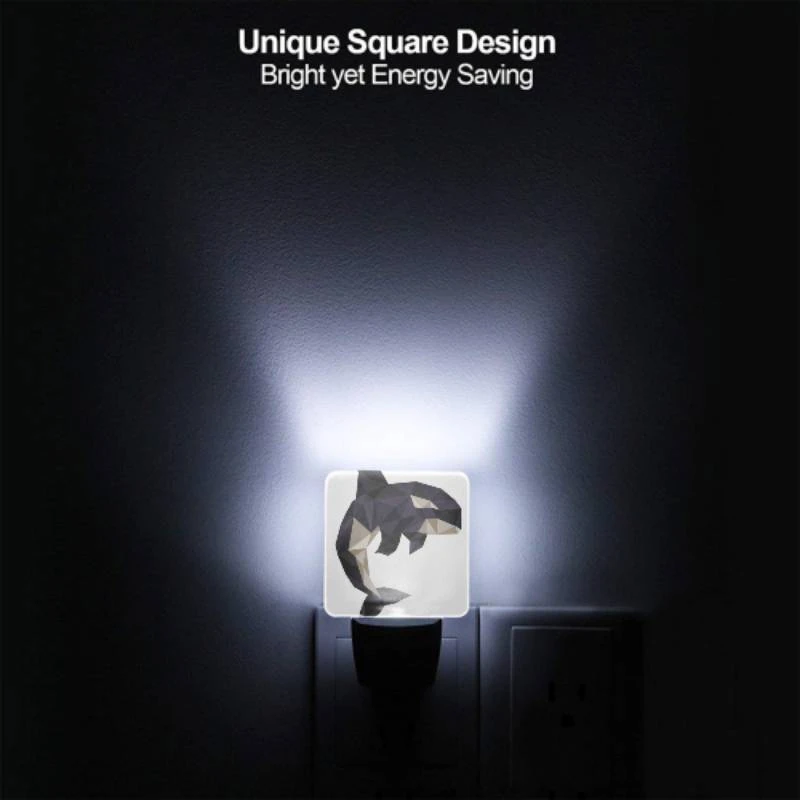 Night Light Set of 2, A black and white whale with a white belly. Night Light Set Of 2, A Black And White Whale With A White Belly. -Pattern Diy Shop 3567b9a9656551d94dd34fe2fe0b38db9c8b58e2