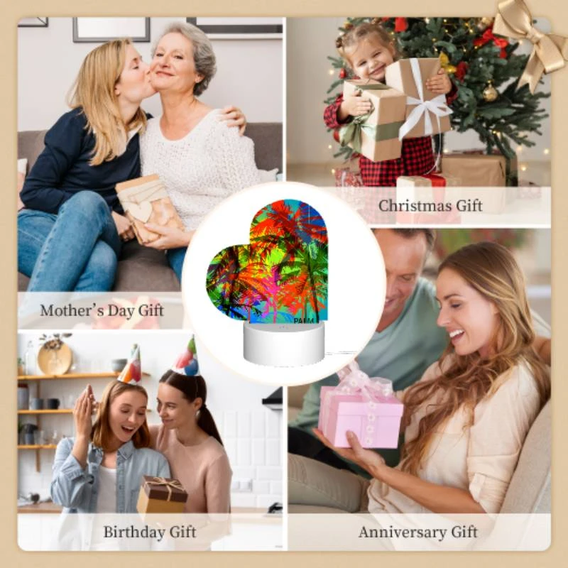 Love Acrylic Night Light, A colorful image of palm trees with a logo that reads "Palm Beach." Love Acrylic Night Light, A Colorful Image Of Palm Trees With A Logo That Reads "Palm Beach." -Pattern Diy Shop 36ca66756baa3e5ea3239edec2f3b89860ceeb6e