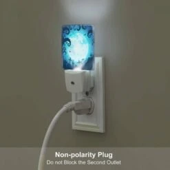 Night Light, A Spooky Scene With A Full Moon And A Bunch Of Bats Flying Around. -Pattern Diy Shop 382da5eb5e89fcc6ecef777d668d2b8c5ba0ce47