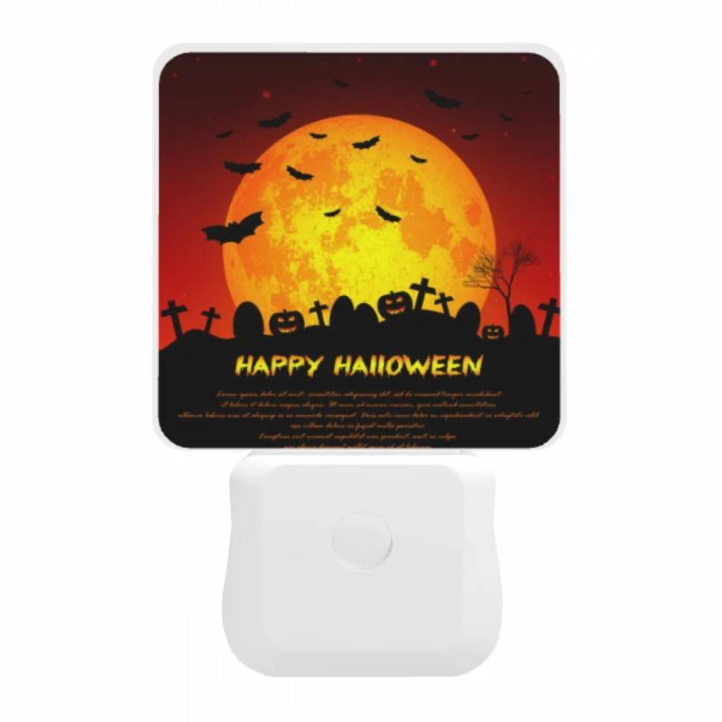 Night Light, A Halloween poster with a moon and bats. Night Light, A Halloween Poster With A Moon And Bats. -Pattern Diy Shop 39f63f00f6be01c95630a973a786445f5606bd25