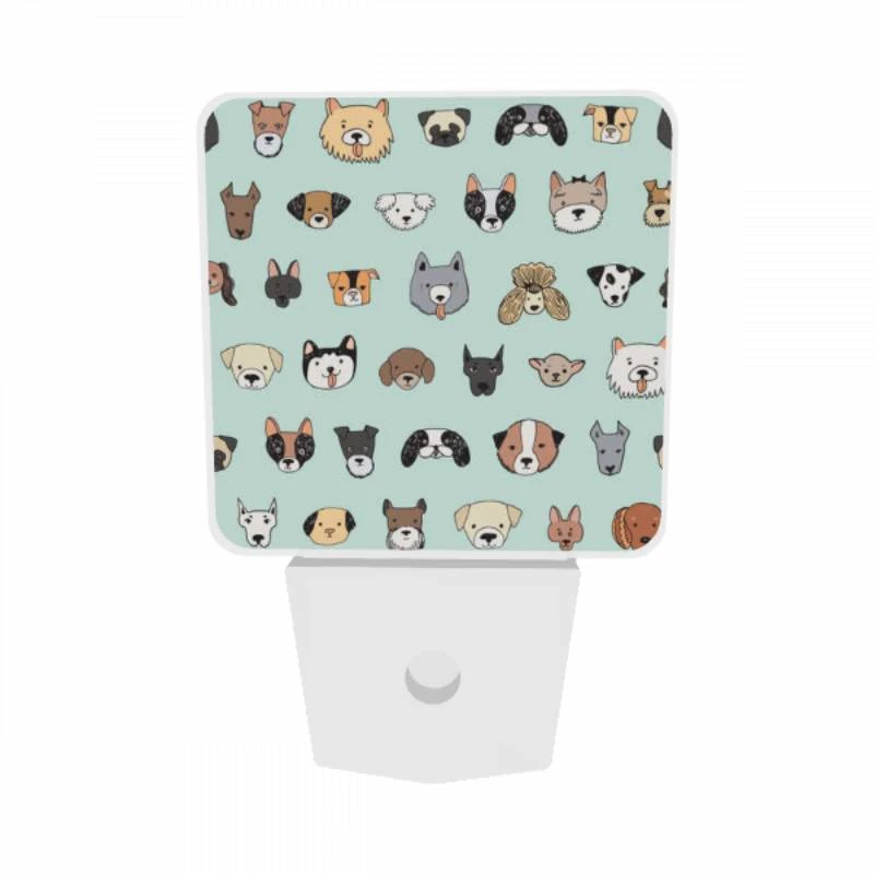 Night Light Set of 2, A collection of different dog breeds. Night Light Set Of 2, A Collection Of Different Dog Breeds. -Pattern Diy Shop 3b3c32d842a45042123d9eb53633d40b7d20bd2d