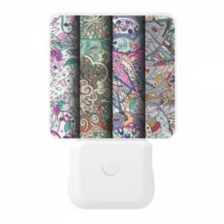 Night Light, Three Colorful Designs Are Displayed On A Wall. -Pattern Diy Shop 3cc53748e082d0230ac136c127eb6dd4646e6bbd