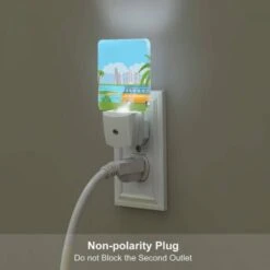 Night Light, A Colorful Cartoon Van Is Driving On A Road Near A Body Of Water. -Pattern Diy Shop 3e897cf90e3508e140e92495305a3d07fb13d622