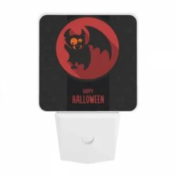 Night Light, A Red And Black Bat With A Pumpkin On Its Head. 7 Night Light, A Red And Black Bat With A Pumpkin On Its Head. -Pattern Diy Shop 416b25a807a52ef3ae88f982a0bef0c1a140ac2d