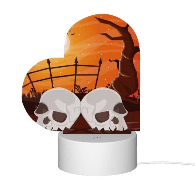 Love Acrylic Night Light, Two skulls are sitting on the ground in front of a fence. Love Acrylic Night Light, Two Skulls Are Sitting On The Ground In Front Of A Fence. -Pattern Diy Shop 41d3d0b454f39a2cf6635aadca45dd7f1d23f1d4