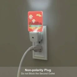 Night Light, A Red And Yellow Sunset With Two White Flowers. -Pattern Diy Shop 43d1af442e8773b4b4ab6d4f6aba2665d3fe3385