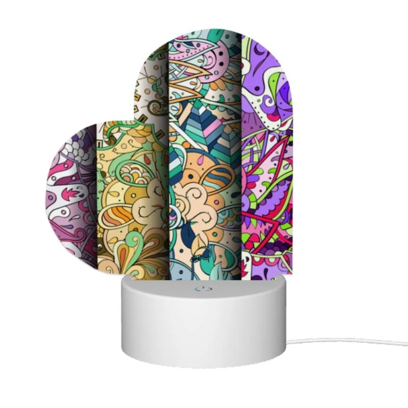 Love Acrylic Night Light, Three colorful and intricate designs are displayed on a row of paper. Love Acrylic Night Light, Three Colorful And Intricate Designs Are Displayed On A Row Of Paper. -Pattern Diy Shop 45a8c5344f6a2c19ce79dc0c263d3f55b1df9b00