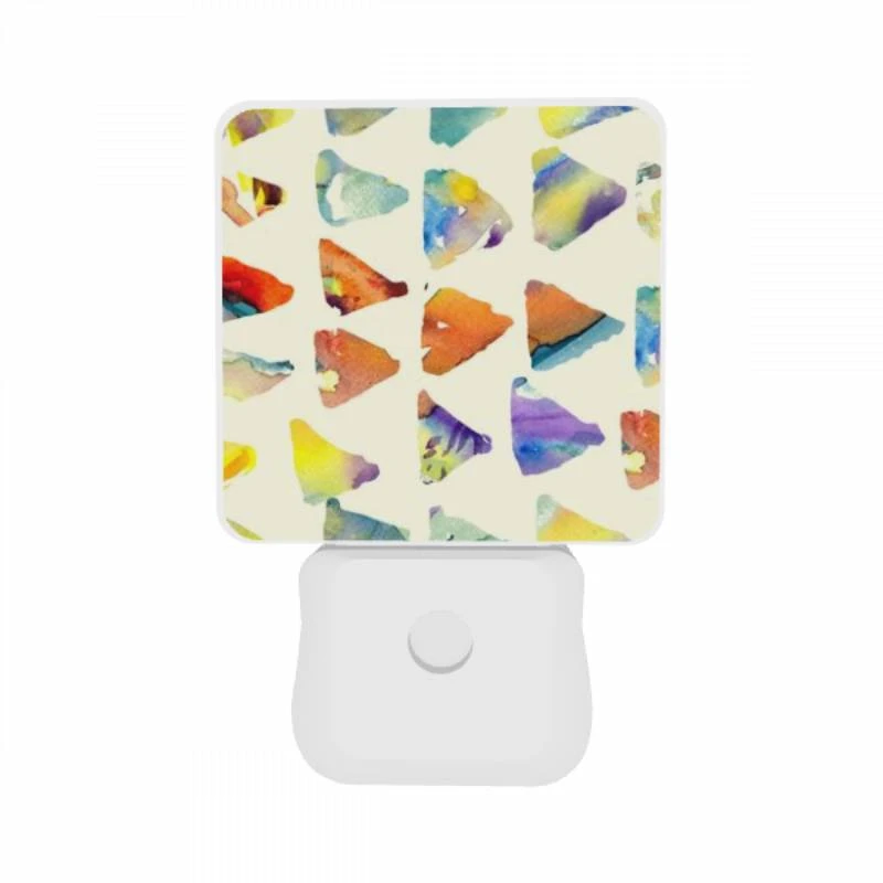 Night Light Set of 2, A collection of colorful triangles. Night Light Set Of 2, A Collection Of Colorful Triangles. -Pattern Diy Shop 46c006dff7bad203ab18ceb471fc01c105db8c66