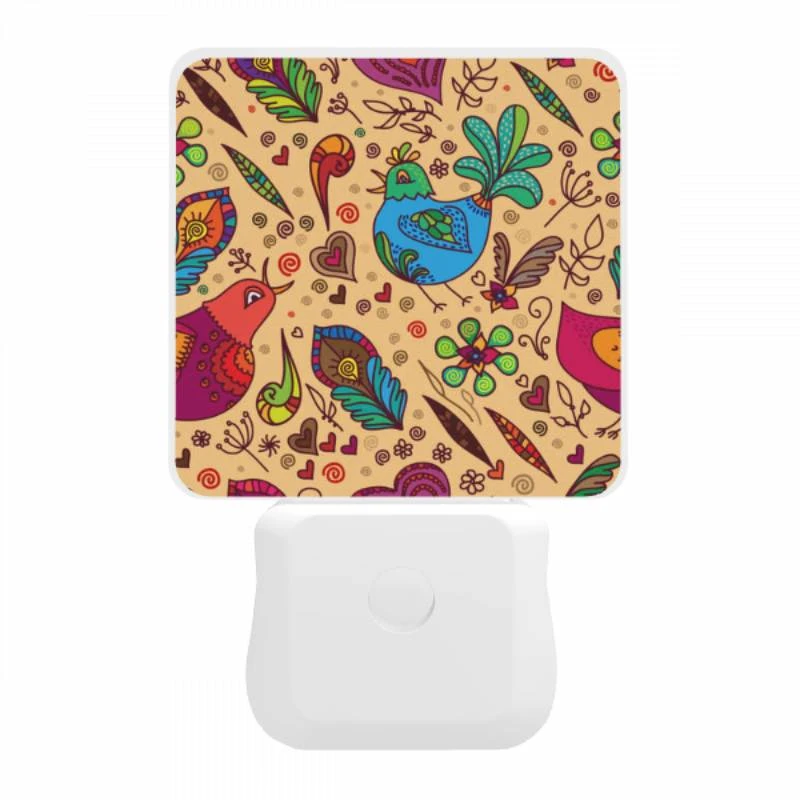 Night Light, A colorful bird with a heart on its chest. Night Light, A Colorful Bird With A Heart On Its Chest. -Pattern Diy Shop 4c368d6ebec22326a9681eb0e6ce2c2dce1cfbf0