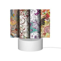 Rectangular Acrylic Night Light, Four Different Colored Paintings Of Swirls And Designs. -Pattern Diy Shop 4ec3297cc88cd298044a736fbfed04d76e7119f2