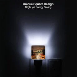 Night Light, Two Pumpkins With A Happy Halloween Sign. -Pattern Diy Shop 5520683e0be6c87a975990c12ed0e4affce76c7c