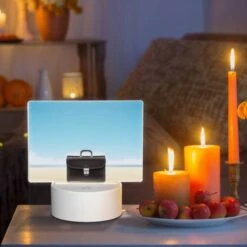 Rectangular Acrylic Night Light, A Black Briefcase Is Sitting On A Beach. 6 Rectangular Acrylic Night Light, A Black Briefcase Is Sitting On A Beach. -Pattern Diy Shop 55bcb88531802af68ff7ec503feb16b15de3b260