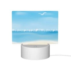 Rectangular Acrylic Night Light, A Beautiful Beach Scene With A Blue Sky -Pattern Diy Shop 58252478bc1791773f9378858280a6fa1ca321e2 1