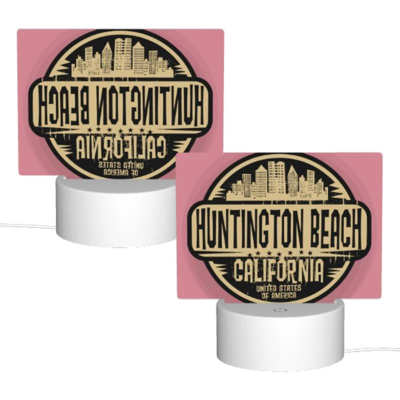 Rectangular Acrylic Night Light, A sign for Huntington Beach Rectangular Acrylic Night Light, A Sign For Huntington Beach -Pattern Diy Shop 5993c8de63c19c30df93923397be88767f16801a