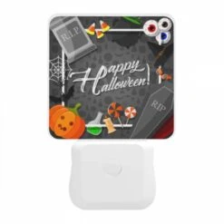 Night Light, A Halloween Sign With A Witch's Hat And A Skeleton. -Pattern Diy Shop 5ba0566c9b0ed533331739dec370c91c5ae876d0