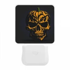 Night Light, A Skull With A Pumpkin On Top. -Pattern Diy Shop 5dd333b5baeb27633cb80f50f5664869a9e2c629