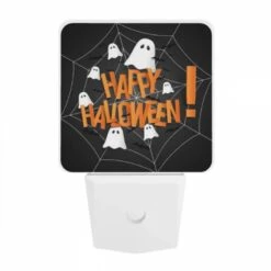 Night Light, A Spider Web With Ghost And Bats On It. 7 Night Light, A Spider Web With Ghost And Bats On It. -Pattern Diy Shop 5e54d98e02b7aa80806e23dba8dc6d086cc056e1