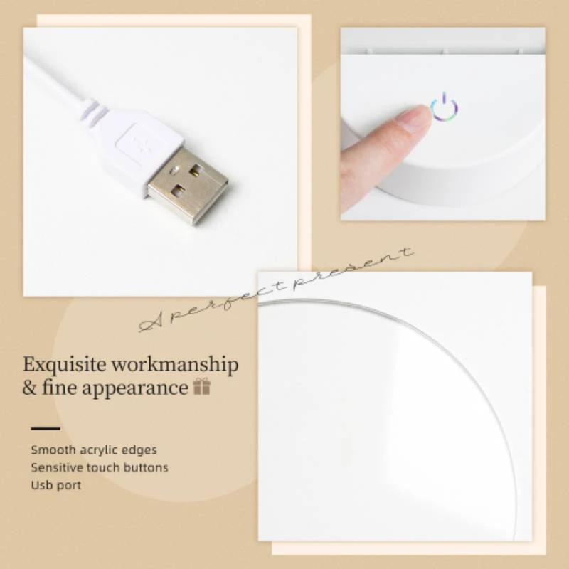 Round Acrylic Night Light, A colorful and vibrant image of birds and flowers. Round Acrylic Night Light, A Colorful And Vibrant Image Of Birds And Flowers. -Pattern Diy Shop 5fbdafba6ad0d0520d8e9f0a7840d2768e7f636b 46