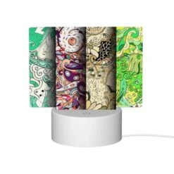 Rectangular Acrylic Night Light, Four Different Colored Designs Of A Dragon. -Pattern Diy Shop 615c087bcfc88b816f3f9c2b34277ca3865e78f8