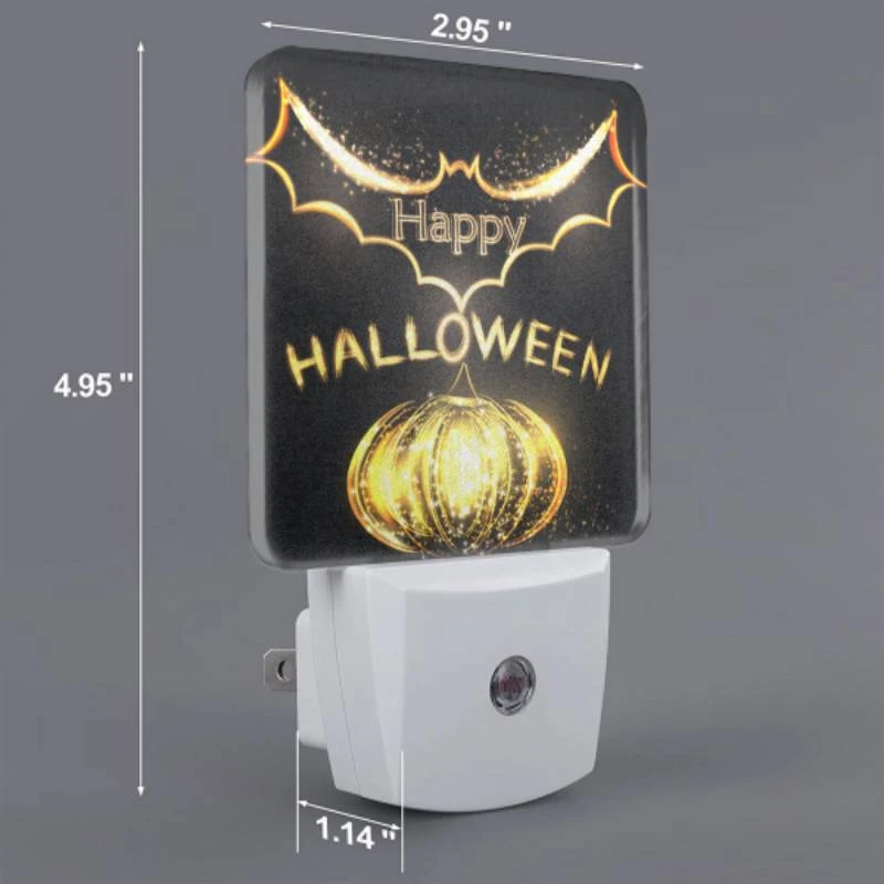 Night Light, A happy Halloween sign with a pumpkin and bats. Night Light, A Happy Halloween Sign With A Pumpkin And Bats. -Pattern Diy Shop 6756e6aea319fca2a326d372d25e352b928c04a5
