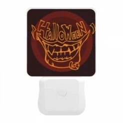 Night Light, A Smiling Face With A Mouth Full Of Teeth And A Tongue Sticking Out. -Pattern Diy Shop 676558e556e35cc5f0e1e2d5e1d745ec4a28ebb2