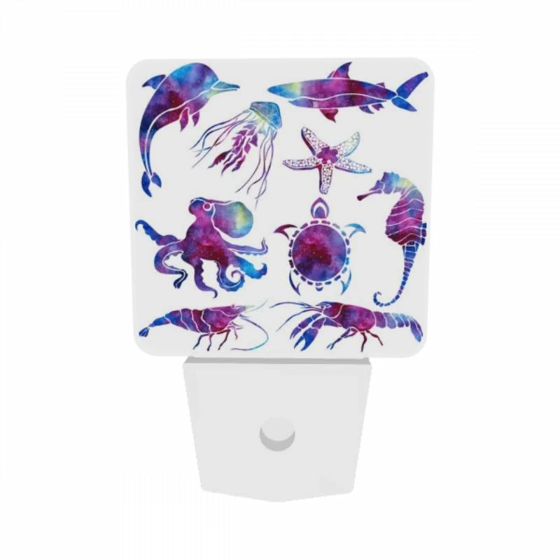 Night Light Set of 2, A collection of sea creatures Night Light Set Of 2, A Collection Of Sea Creatures -Pattern Diy Shop 67ad5dbed4922148f473f333d02e299528ea676b