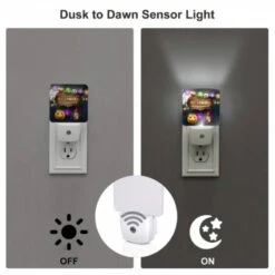 Night Light, A Sign That Says Happy Halloween With A Pumpkin And A Lit Candle. -Pattern Diy Shop 6e3ebc74c27d86d5e6f406824618e5f79ef7164c