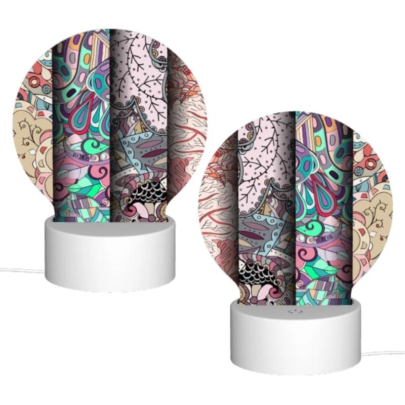 Round Acrylic Night Light, Three different colored paintings of trees. Round Acrylic Night Light, Three Different Colored Paintings Of Trees. -Pattern Diy Shop 702738dc32f5a838be0b668268a9f79fcb710d16