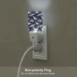 Night Light Set Of 2, A Pattern Of Sharks On A Blue Background. 4 Night Light Set Of 2, A Pattern Of Sharks On A Blue Background. -Pattern Diy Shop 7069235ec1c0f6254da02062374cb66e1b40597e