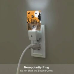 Night Light, A Halloween Poster With A House And Ghosts. -Pattern Diy Shop 71c39f9b30ff90ae37591712bc898eedd93f9d6b