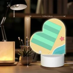Love Acrylic Night Light, A Cartoon Beach Scene With A Striped Beach Towel 5 Love Acrylic Night Light, A Cartoon Beach Scene With A Striped Beach Towel -Pattern Diy Shop 7243ca0034f31b0538fa7677e9947988642297ec